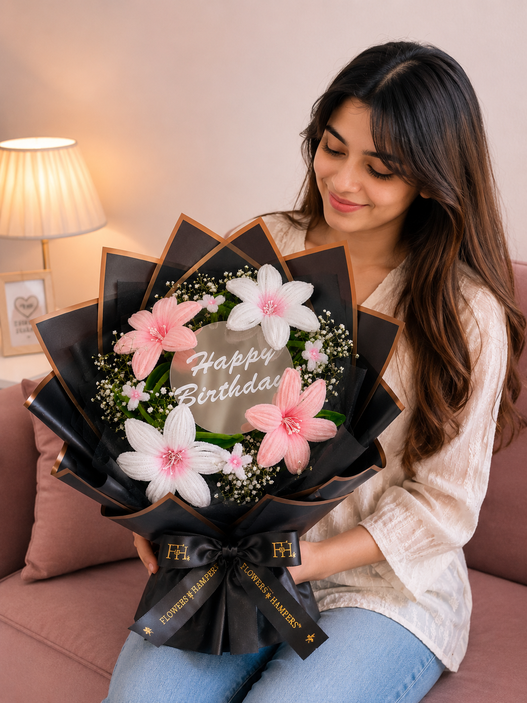 Elegant Lily Birthday Bouquet